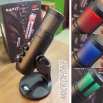 Microfone Condensador RGB Gamer Havit GK59, USB na Amazon