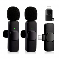 Microfone De Lapela Sem Fio Bluetooth Kit 2 Microfonones Abafamento De Ruído Até 10 Horas na Amazon
