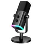 Microfone Dinâmico Gamer Fifine Ampligame, RGB, Cardióide, USB-C, Anti-Ruído, Para Streaming, Preto – AM8 na KaBuM!