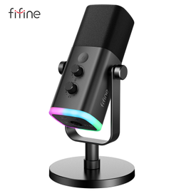 Microfone Fifine AM8 dinâmico cardioide USB/XLR na Aliexpress