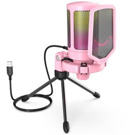 Microfone Fifine Ampligame RGB na Aliexpress
