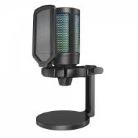 Microfone Gamer Fifine Ampligame A6NEO, RGB, USB, Black na Terabyte Shop