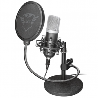 Microfone Streaming USB Digital Emita GXT 252-21753 Trust, Preto, Grande na Amazon