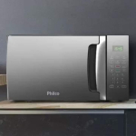 Microondas Philco PMO30EP 28 Litros Preto Com Porta Espelhada 1400w na Magazine Luiza