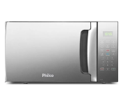 Microondas Philco PMO30EP 28 Litros Preto Com Porta Espelhada 1400w na Magazine Luiza