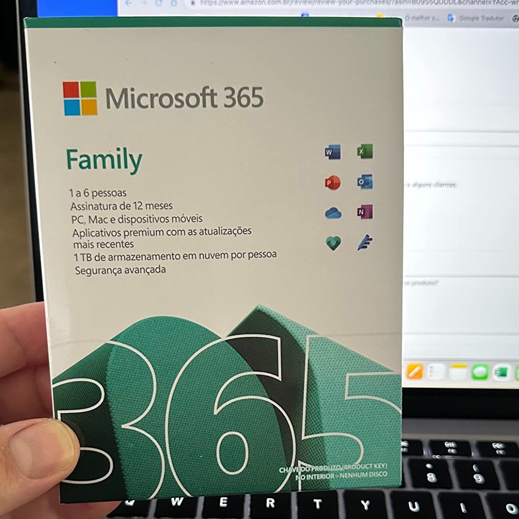 Microsoft 365 Family | Office 365 apps | 1TB na nuvem por usuário | até 6 usuários | assinatura anual, 6GQ-01543 na Amazon