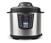 Midea Panela de Pressão Elétrica 6L Digital, Inox/Preto, 110v na Amazon