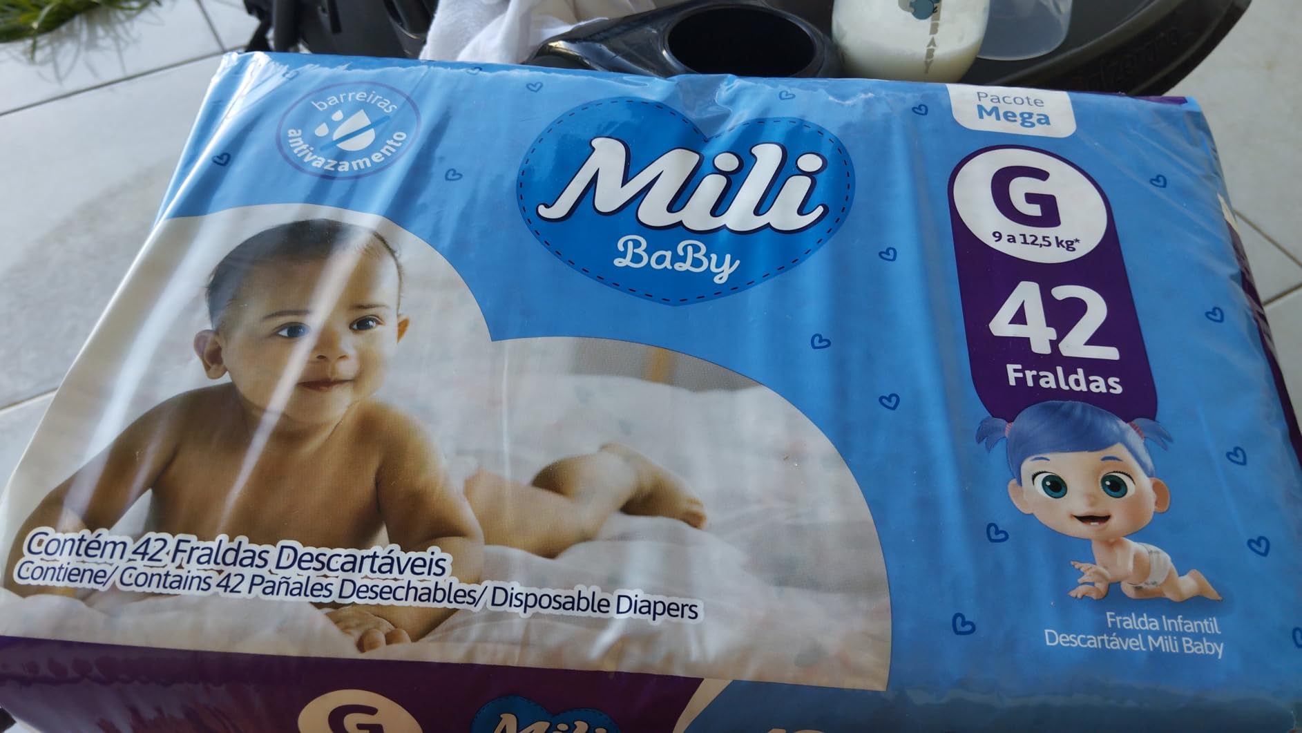 Mili Fralda Ultra Seca Mega G na Amazon