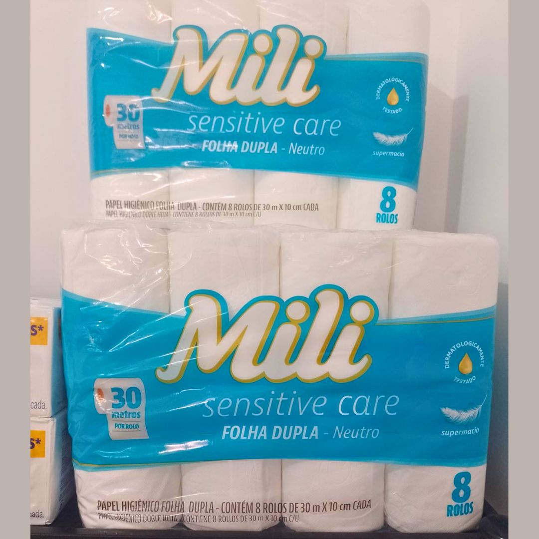 Mili Papel Hig 30M Pacote De 8 na Amazon