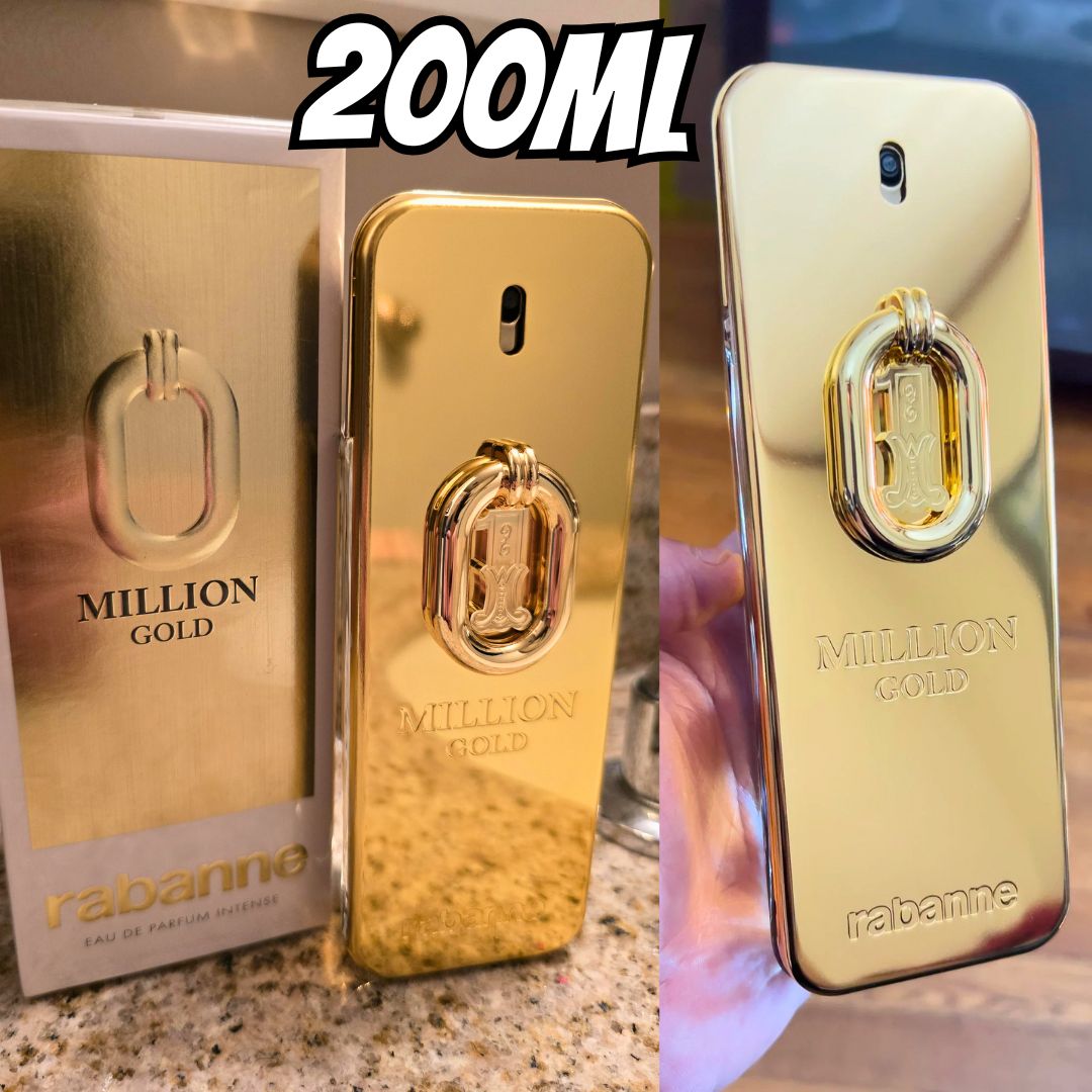 Million Gold Rabanne Eau de Parfum Intense – Perfume Masculino 200ml na Casas Bahia