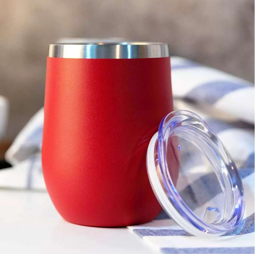 Mimo Style Copo Térmico de Aço Inoxidável Parede Dupla Vermelho 350ml Com Tampa de Polipropileno Livre de BPA. Ideal para Manter A Temperaturas de Bebidas Quentes e Geladas, Café, Chá, Suco E Água na Amazon