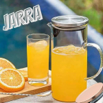 Mimo Style Jarra de Vidro Borossilicato Com Alça e Tampa Hermética Bronze Removível em Silicone e Aço Inoxidável, Capacidade 1,3 Litros, Resistente, Suporta Altas e Baixas Temperaturas na Amazon