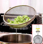 Mimo Style Peneira 14 cm Com Suporte Para Acomodação em Panelas e Travessas, Suporta Altas e Baixas Temperaturas, Material de Inox Resistente e Flexível, Fácil Manuseio, Extremamente Simples de Limpar na Amazon