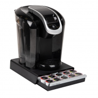 Mind Reader Gaveta De Cápsulas De Café De Porção única, Capacidade Para 30 Cápsulas, Organizador De Bancada, 26 Cm C X 30 Cm L X 6 Cm A, Preta na Amazon