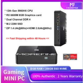 Mini PC Gamer MOREFINE M600s 8GB 256GB M.2 2280 Ryzen 9 5900HX RX6600M GDDR6 DDR4 Wifi 6E Windows 10 na Aliexpress