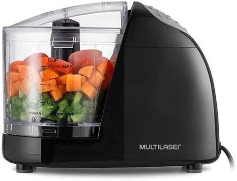 Mini Processador de Alimentos 127V com 100W 350ml Lâminas em Inox Preto Multilaser – CE076 na Amazon