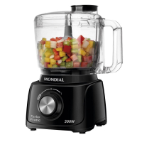 Mini Processador De Alimentos 300 Watts Preto Turbo Pratic - MP-16-B - Mondial na Extra