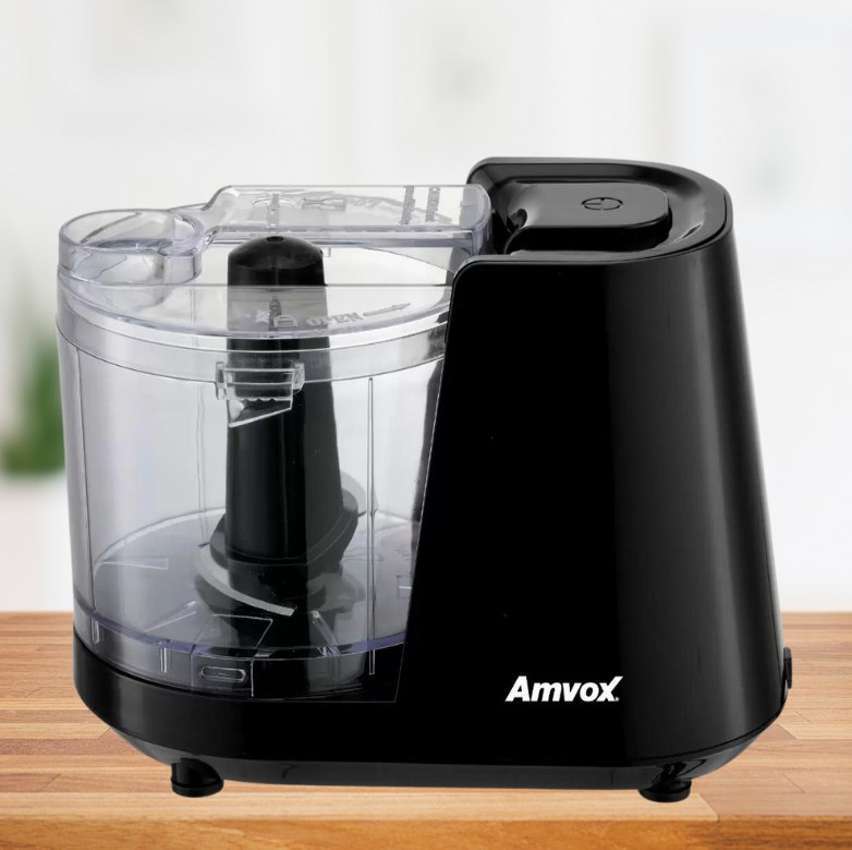 Mini Processador de Alimentos Amvox 100W Preto – APR1001 3 Funções na Magazine Luiza