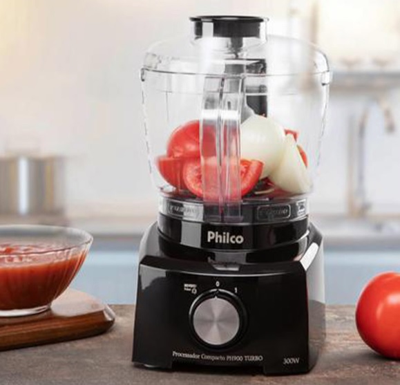 Mini Processador de Alimentos Philco Preto PH900 – 3 em 1 250W na Magazine Luiza