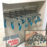 Mini Varal Extensível com 29 Prendedores, Multicor, Flash Limp na Amazon