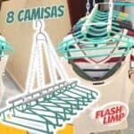 Mini Varal para 8 Camisas, Multicor, LAV3819, Flash Limp na Amazon