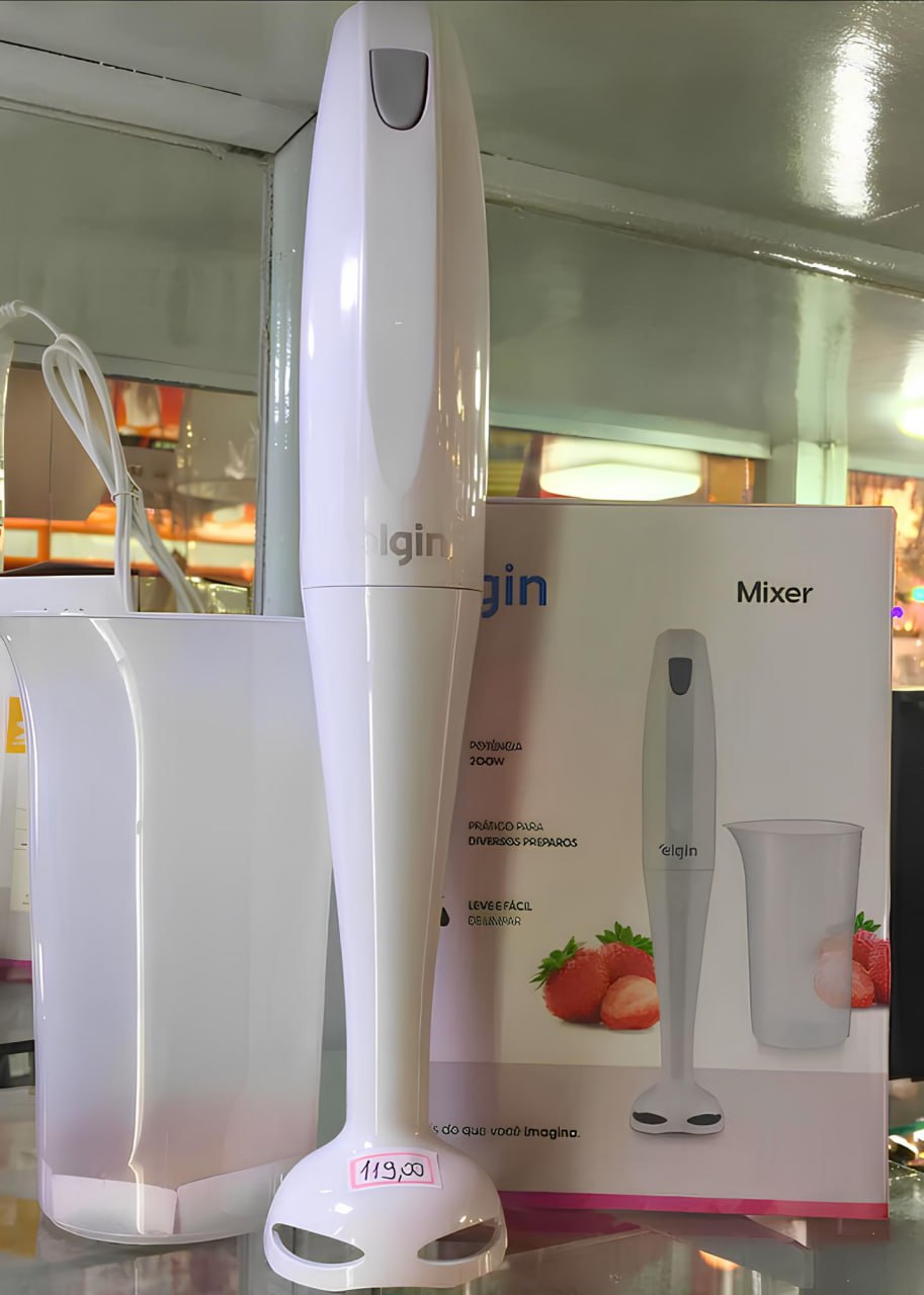 Mixer de Mão 200W Elgin Compacto e Leve, ergonômico e fácil de limpar Branco na Amazon