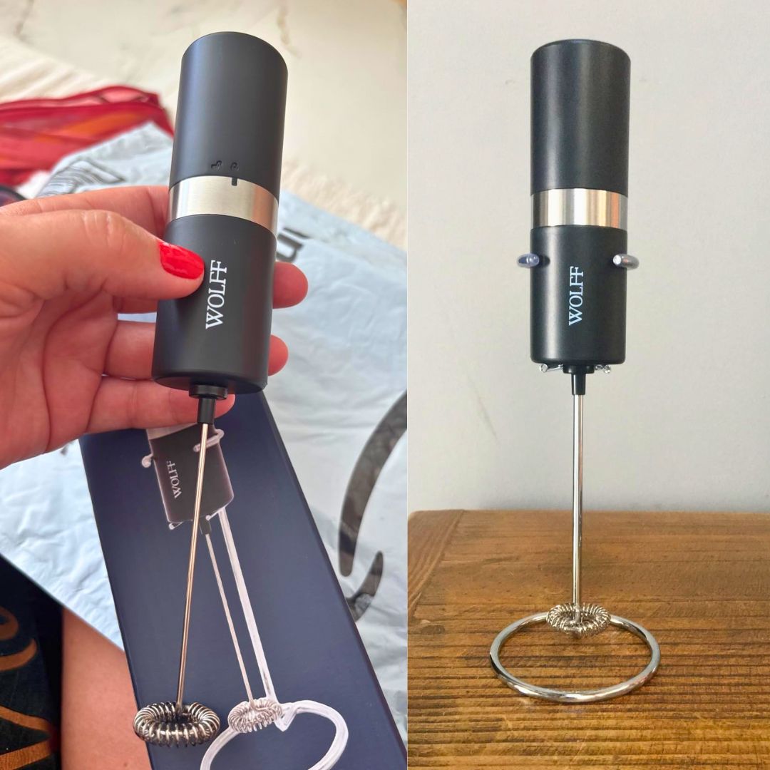 Mixer Elétrico para Bebidas de Aço Inox e Plástico com Suporte – Wolff na Amazon