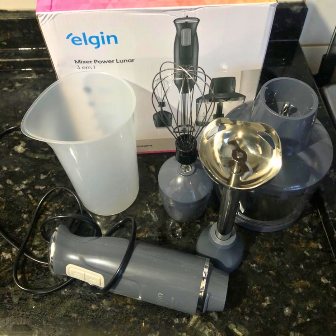 Mixer Power Inox 3 em 1 600W Elgin Lunar – Mixer, triturador e batedor na Amazon