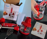 Mixer Power Inox 3 em 1 600W Elgin Vermelho 110V na Amazon