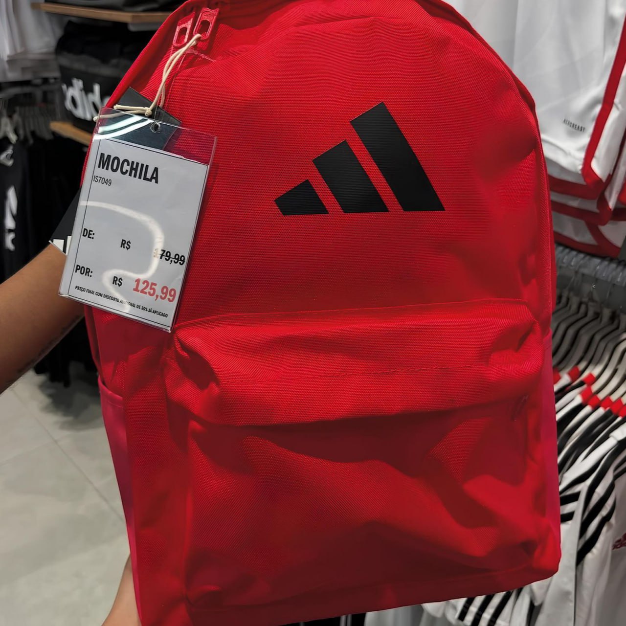 Mochila Classic 3 Bar Logo na Adidas