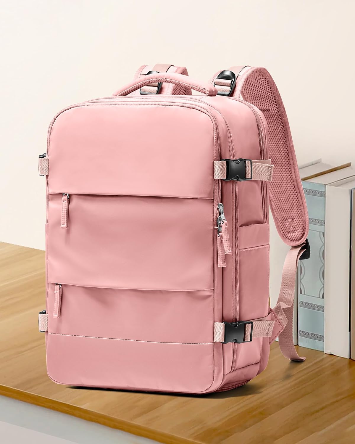 Mochila de viagem coowoz unissex, grande, mala de mão, mochila para trilha, rosa, Large na Amazon