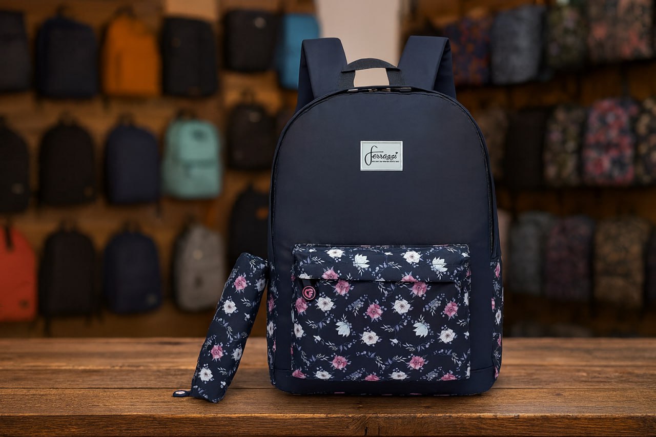 Mochila Estocar Estojo Feminina Ferrazzi Resistente Casual Floral na Amazon