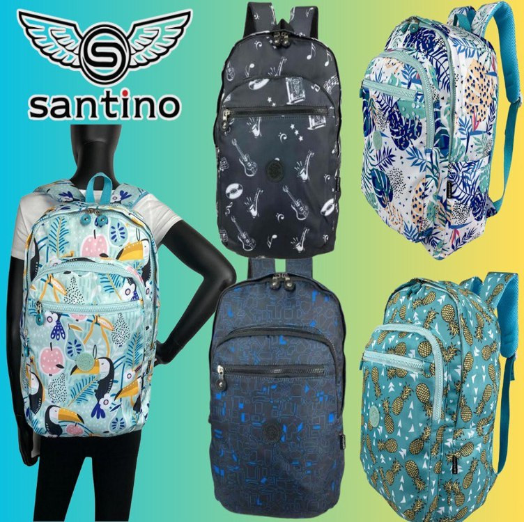 Mochila Juvenil Casual, Escolar, Passeio, Viagem Tulsa Poliéster Santino SAM115U na Amazon