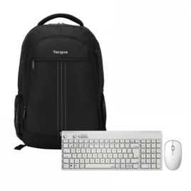 Mochila Targus City 15.6" e Teclado e Mouse Sem Fio 2.4 ghz Rapoo - RA0040K na Multilaser