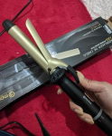 Modelador de Cachos, Compatível com Faixa de Tensão de 110 a 240 Volts, 7 Níveis de Temperatura Ajustáveis 100℃ a 200℃, Pode Ser Usado para Cachear ou Alisar o Cabelo (ouro) na Amazon