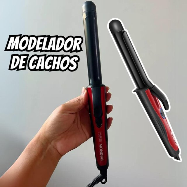 Modelador de Cachos, Mondial, Preto/Vermelho, 55W, Bivolt – EM-12 na Amazon