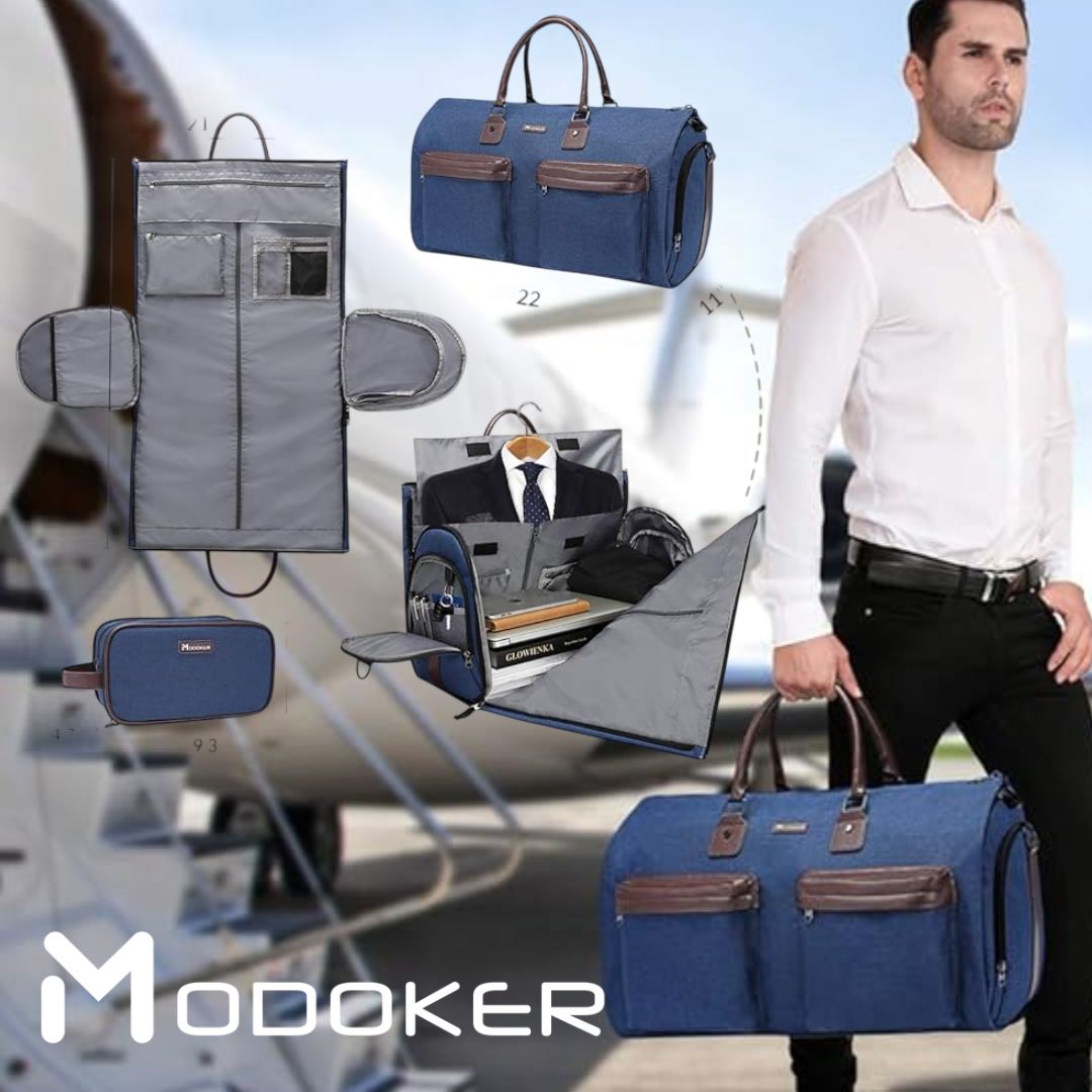 Modoker Bolsas de mão para viagem, bolsa esportiva conversível com alça de ombro para homens e mulheres – 2 em 1 mala de viagem para pendurar na Amazon