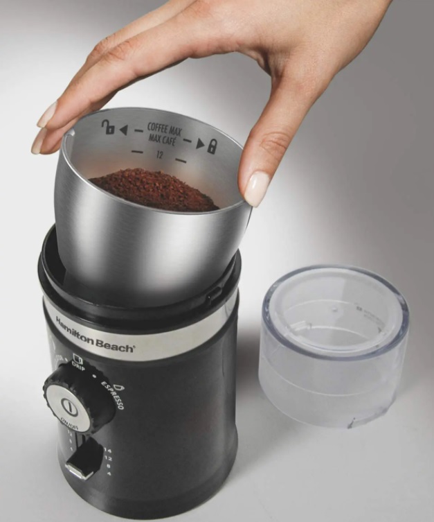 Moedor de Café Ajustável, Preto, Hamilton Beach na Amazon