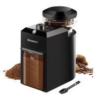 Moedor De Café Automático Burr Mill, Moagem Elétrica Do Feijão De Café, 28 Engrenagens Ajustáveis Para Espresso, na Aliexpress