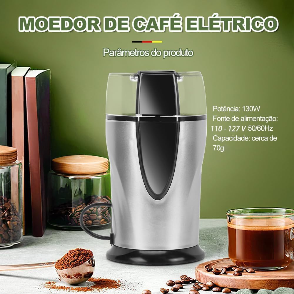 Moedor de Café, Inox, Moedor Cafe 110-127V na Amazon