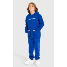 Moletom Azul Baw Kids Basic Logo na ZZ Mall