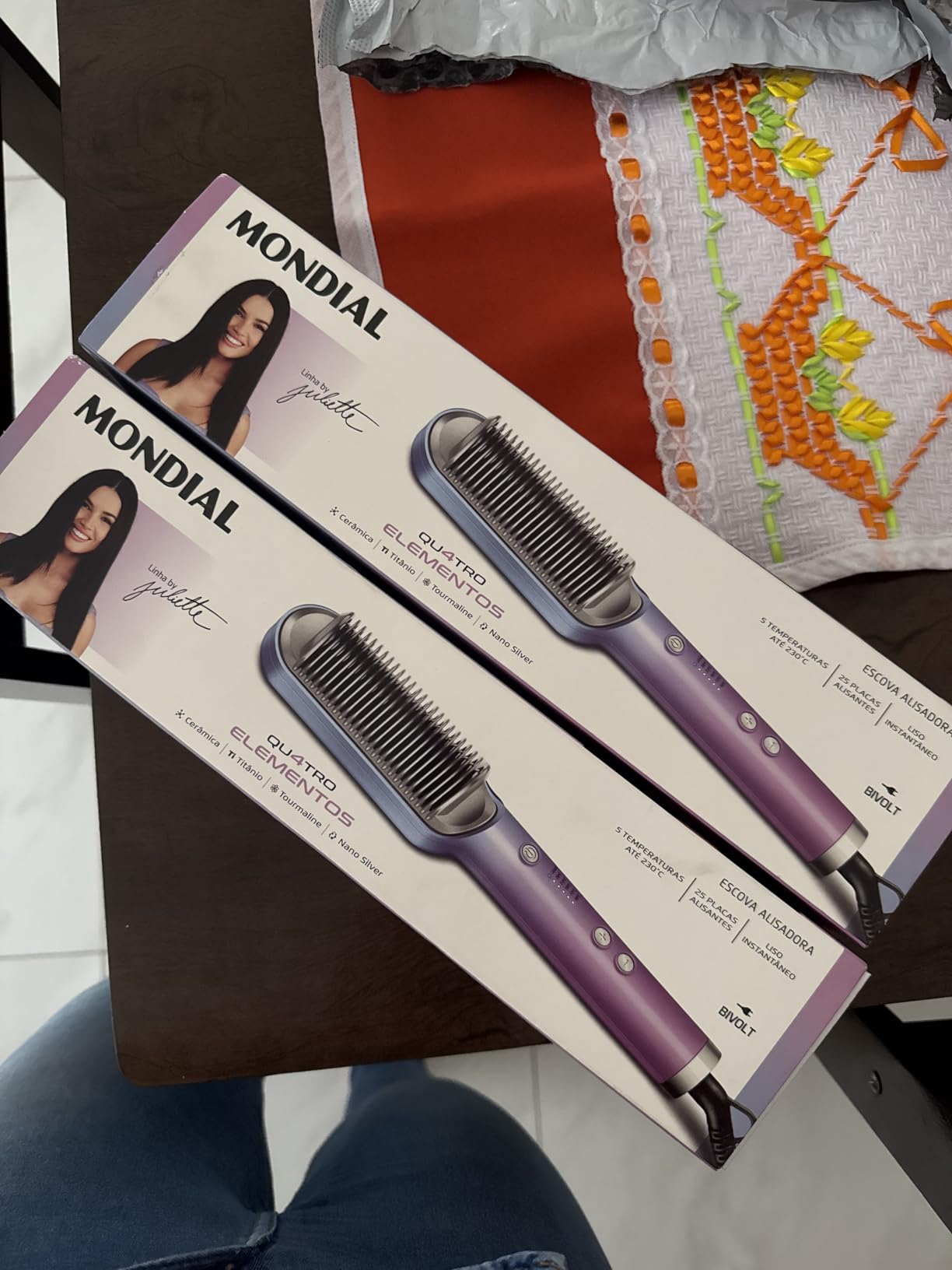 MONDIAL Escova Alisadora By Juliette, Azul/Rosa, 36W, Bivolt – EA-JU-03 na Amazon