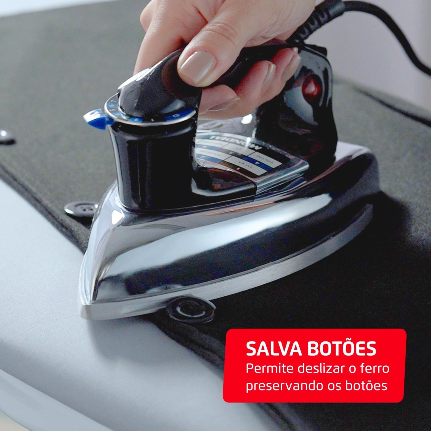 MONDIAL Ferro a Seco, Preto/Cromado, 1250W – FS-01-BI na Amazon