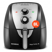 MONDIAL Fritadeira Sem Óleo Air Fryer 8L, Preto/Inox, 1900W, 220V - AFN-80-BI na Amazon