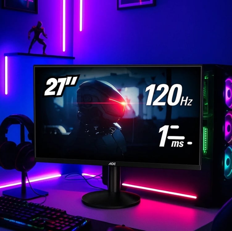 Monitor AOC 27″ 120Hz 1ms Gaming IPS Adaptive-Sync 27B35H na Amazon