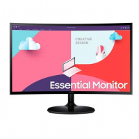 Monitor Curvo Samsung 24" FHD, HDMI, VGA, Freesync, Série S36C na Fastshop