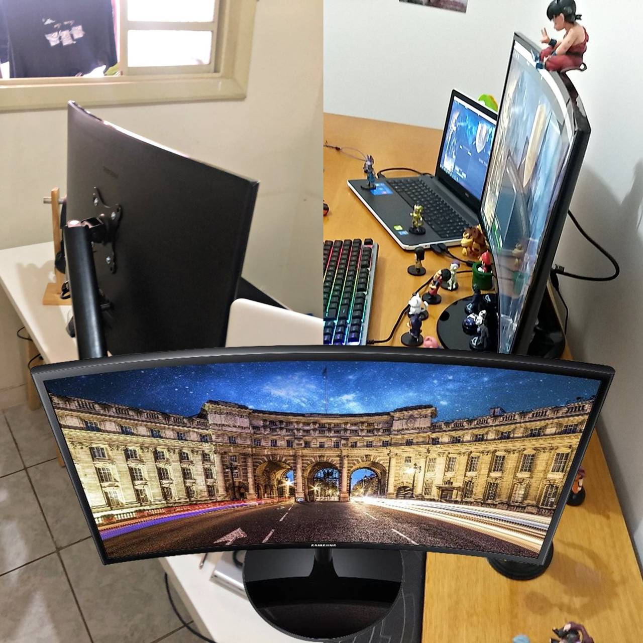Monitor Curvo Samsung 27″ FHD, HDMI, VGA, Freesync, CF390 na Shopee