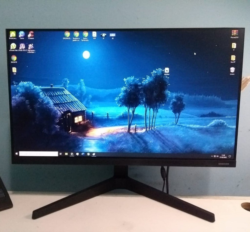 Monitor Gamer 24” T350 Fhd Preto Samsung Bivolt AC 100-240V na Mercado Livre