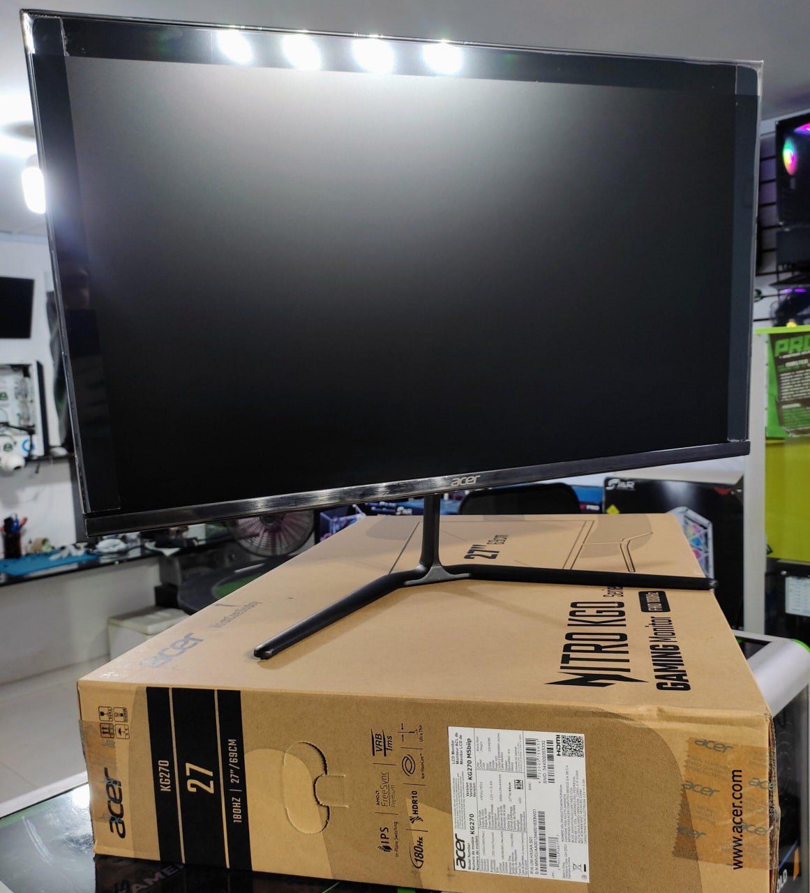 Monitor Gamer Acer Nitro KG270 M5BIIP Painel LED IPS de 27 Resolução Full HD 180 Hz, HDMI (2.0) AMD FreeSync Premium na Amazon
