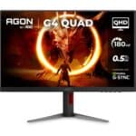 Monitor Gamer AOC AGON QUAD 27″ QHD 180Hz 0.5ms IPS HDR10 Base Ajustável Q27G4F na Amazon